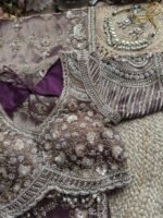 Luxury Bridal Saree with heavy embroidery work x readymade blouse - Image 7
