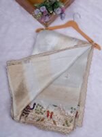 Tissue kanjivaram silk saree with readymade blouse - Image 2