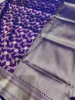 Handwoven Pure Banarasi Mashru Satin Silk Saree